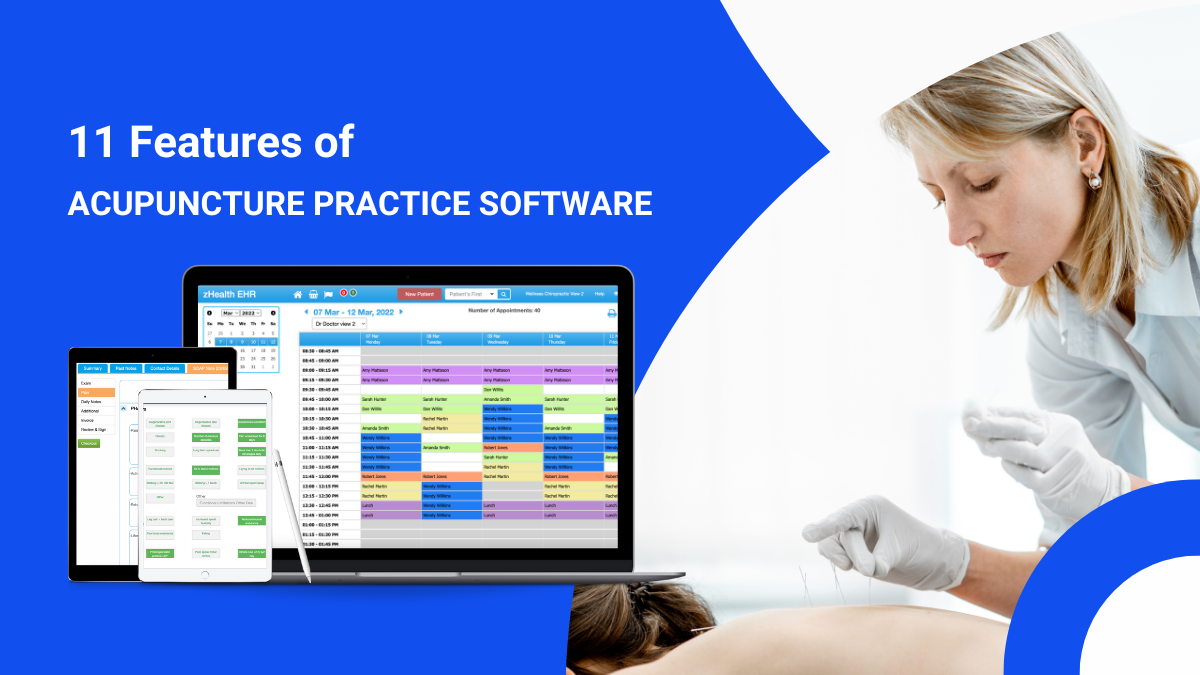 Accupunture Software Features